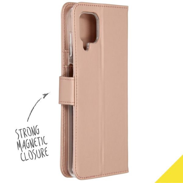 Wallet TPU Klapphülle für das Samsung Galaxy A12 - Roségold