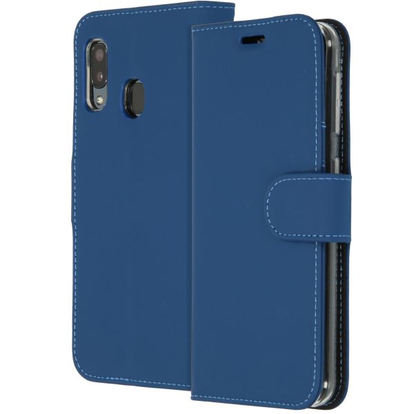Wallet Softcase Booktype Samsung Galaxy A20e - Donkerblauw - Blauw / Blue