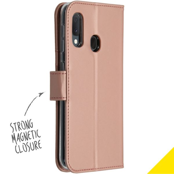 TPU Klapphülle Roségold für das Samsung Galaxy A20e
