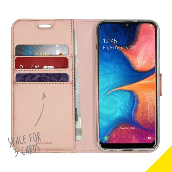 TPU Klapphülle Roségold für das Samsung Galaxy A20e