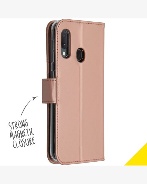 TPU Klapphülle Roségold für das Samsung Galaxy A20e