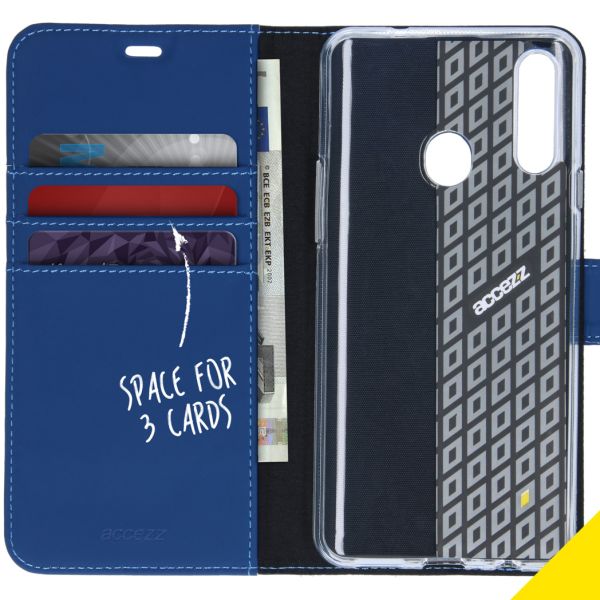 Wallet TPU Klapphülle für das Samsung Galaxy A20s - Dunkelblau
