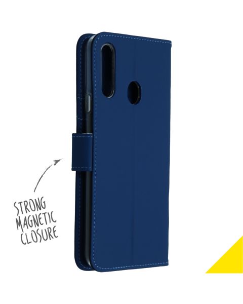Wallet TPU Klapphülle für das Samsung Galaxy A20s - Dunkelblau
