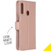 Wallet TPU Klapphülle für das Samsung Galaxy A20s - Roségold