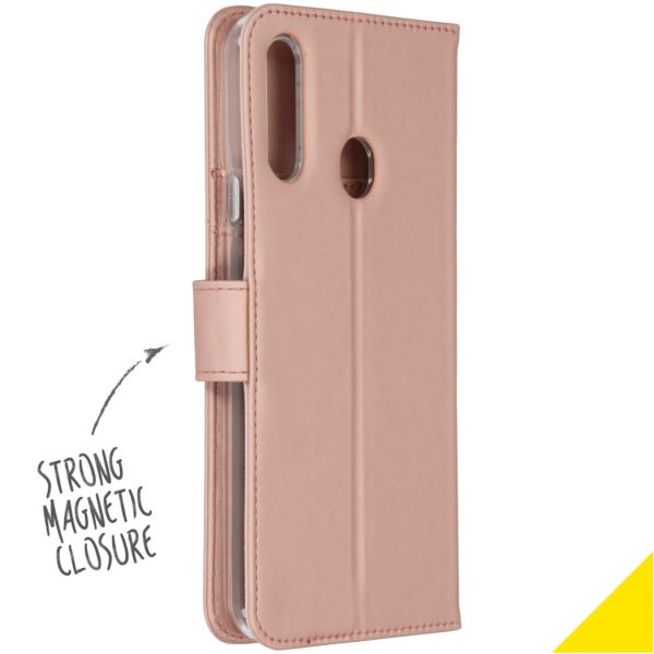 Wallet TPU Klapphülle für das Samsung Galaxy A20s - Roségold