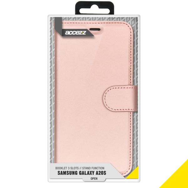 Wallet TPU Klapphülle für das Samsung Galaxy A20s - Roségold