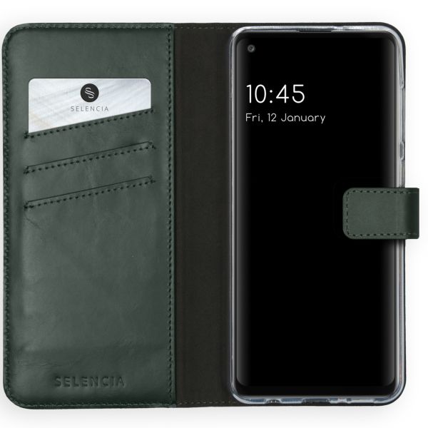Echtleder Klapphülle für das Samsung Galaxy A21s - Grün
