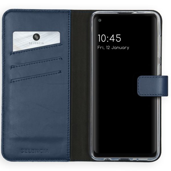 Echtleder Klapphülle für das Samsung Galaxy A21s - Blau