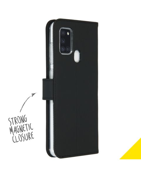 Wallet TPU Klapphülle Schwarz für das Samsung Galaxy A21s