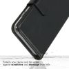 Selencia Echt Lederen Bookcase Samsung Galaxy A22 (5G) - Zwart / Schwarz / Black