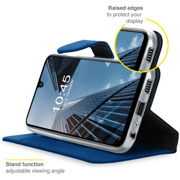 Wallet TPU Klapphülle für das Samsung Galaxy A22 (5G) - Dunkelblau