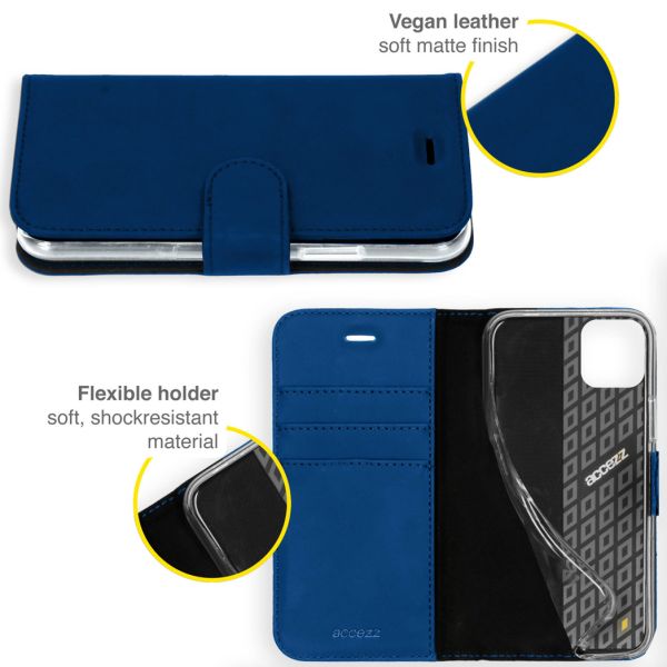Wallet TPU Klapphülle für das Samsung Galaxy A22 (5G) - Dunkelblau