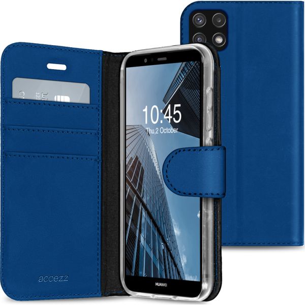 Wallet TPU Klapphülle für das Samsung Galaxy A22 (5G) - Dunkelblau