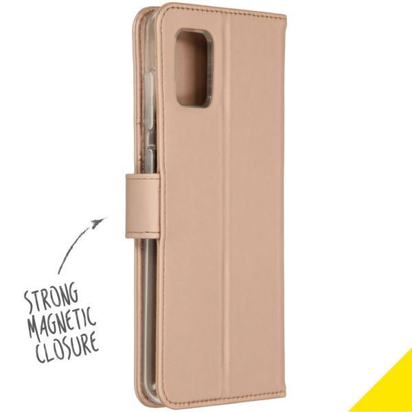Wallet TPU Klapphülle für das Samsung Galaxy A31 - Gold