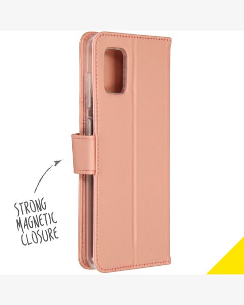 Wallet TPU Klapphülle für das Samsung Galaxy A31 - Roségold