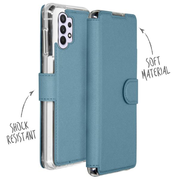 Xtreme Wallet Booktype Samsung Galaxy A32 (5G) - Lichtblauw - Lichtblauw / Light Blue
