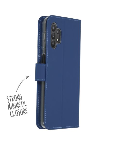 Wallet TPU Klapphülle für das Samsung Galaxy A32 (5G) - Dunkelblau
