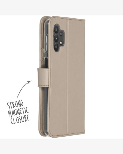 Wallet TPU Klapphülle für das Samsung Galaxy A32 (5G) - Gold