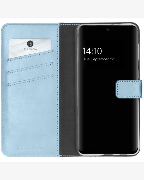 Echtleder Klapphülle für das Samsung Galaxy A32 (5G)- Hellblau