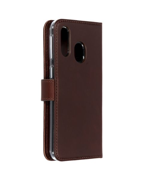 Echtleder Klapphülle Braun für das Samsung Galaxy A40