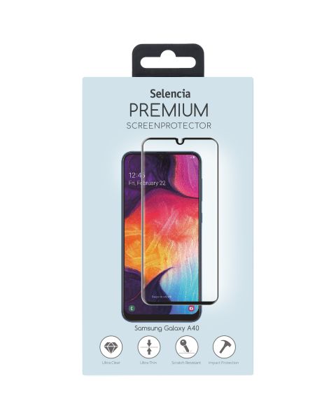 Premium Screen Protector aus gehärtetem Glas für das Samsung Galaxy A40