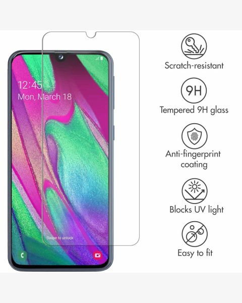 Displayschutz aus gehärtetem Glas für das Samsung Galaxy A40
