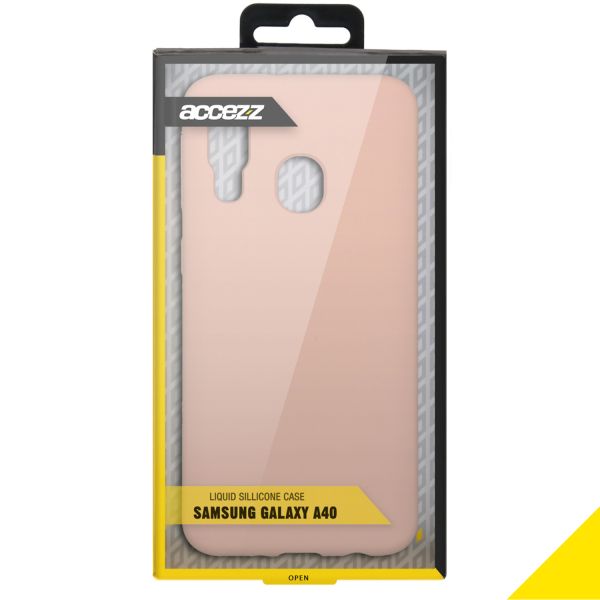 Liquid Silikoncase Rosa für das Samsung Galaxy A40