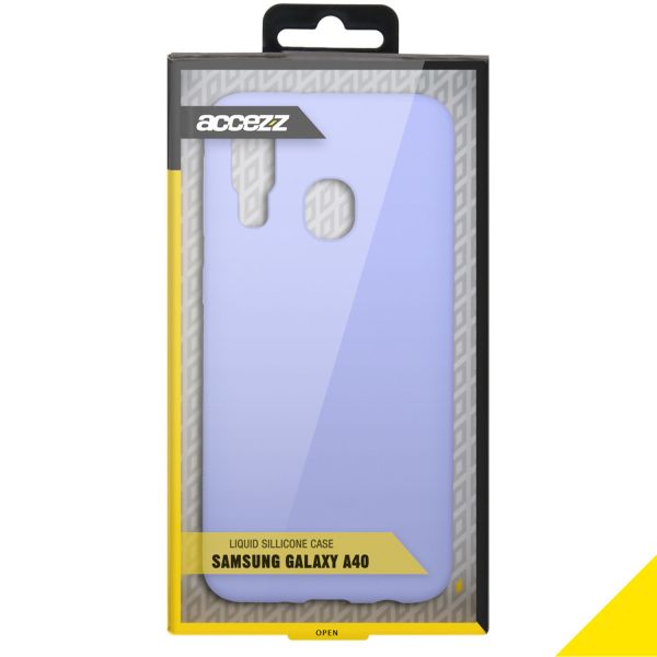 Liquid Silikoncase Lila für das Samsung Galaxy A40