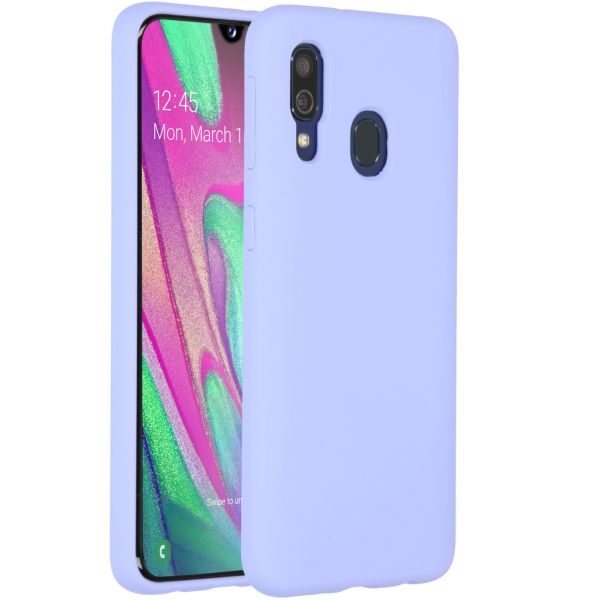 Liquid Silikoncase Lila für das Samsung Galaxy A40