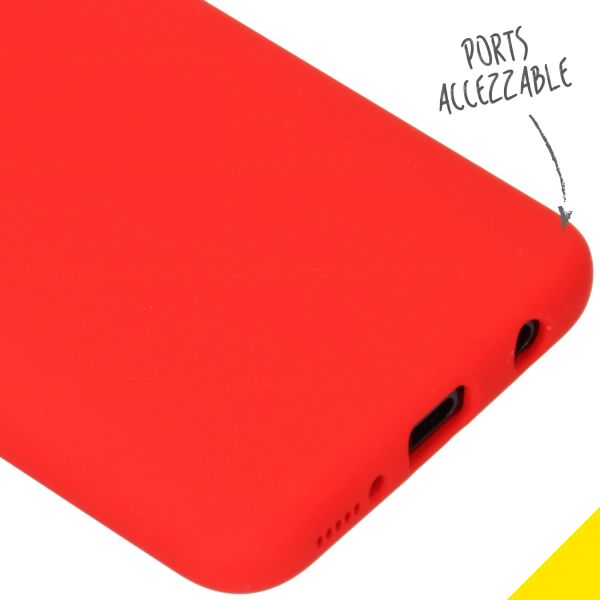Liquid Silikoncase Rot für das Samsung Galaxy A40