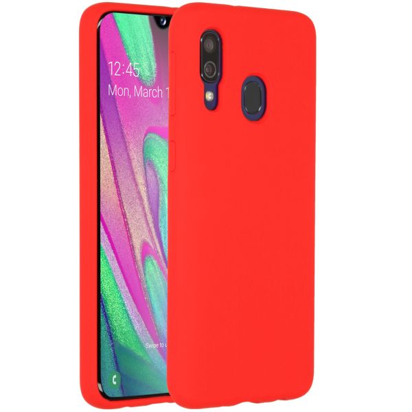 Liquid Silikoncase Rot für das Samsung Galaxy A40