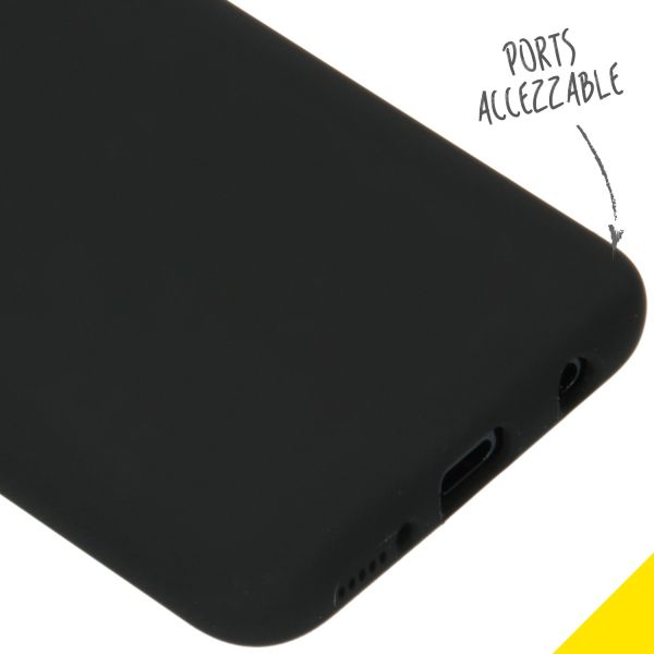 Liquid Silikoncase Schwarz für das Samsung Galaxy A40