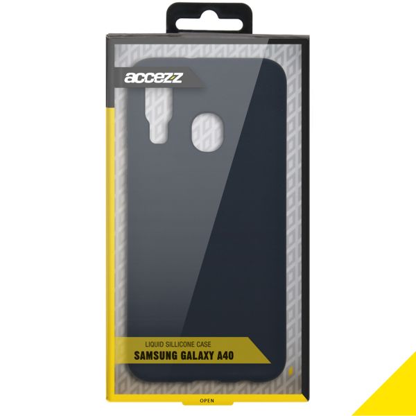 Liquid Silikoncase Schwarz für das Samsung Galaxy A40