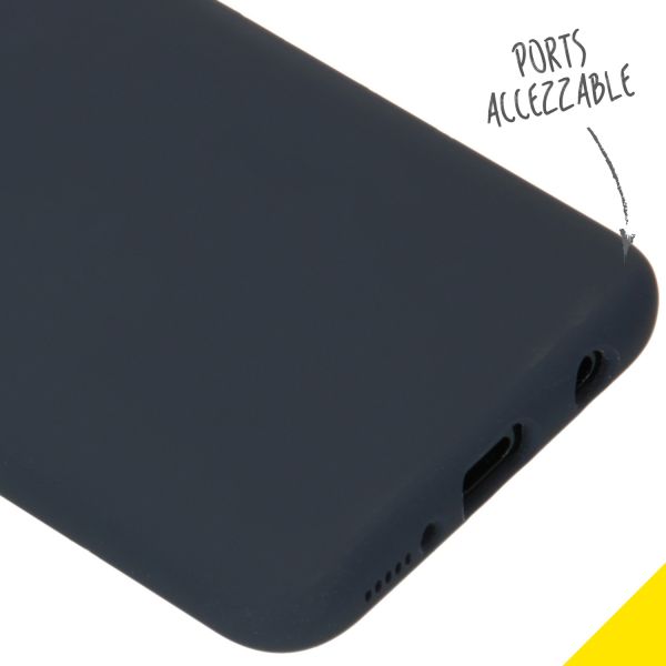 Liquid Silikoncase Blau für das Samsung Galaxy A40