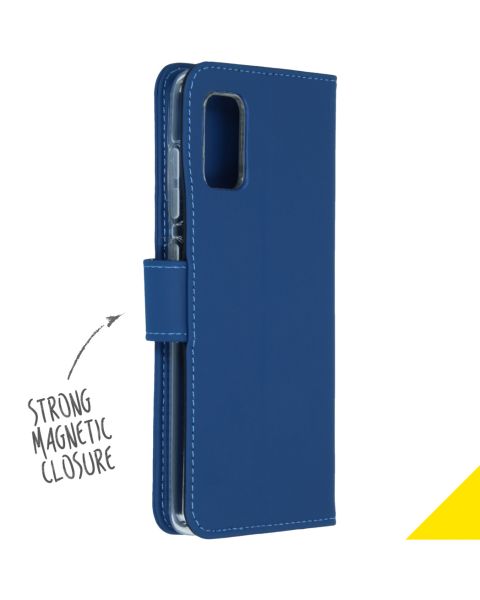 Accezz Wallet Softcase Bookcase Samsung Galaxy A41 - Blauw / Blau / Blue