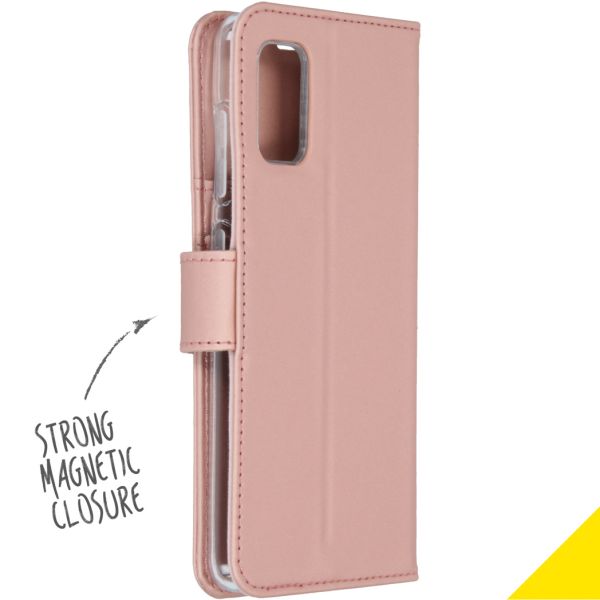 Wallet TPU Klapphülle Roségold für das Samsung Galaxy A41