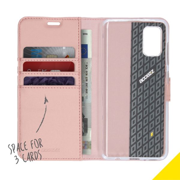 Wallet TPU Klapphülle Roségold für das Samsung Galaxy A41