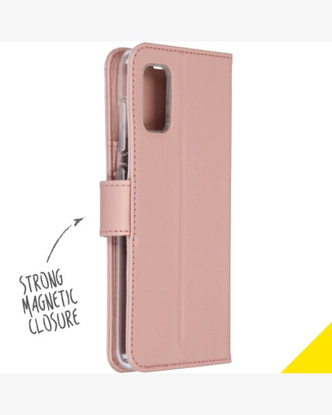 Wallet TPU Klapphülle Roségold für das Samsung Galaxy A41