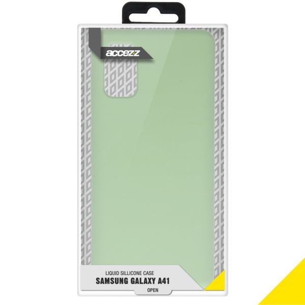 Liquid Silicone Backcover Samsung Galaxy A41 - Groen - Groen / Green