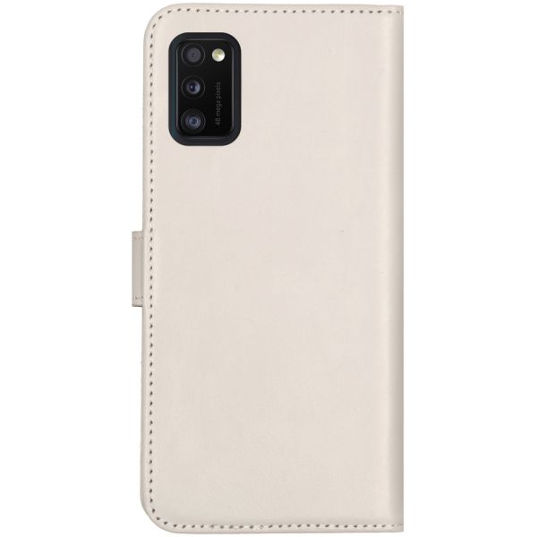 Selencia Echt Lederen Bookcase Samsung Galaxy A41 - Lichtgrijs / Hellgrau    / Light Gray