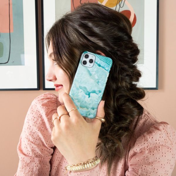 Selencia Maya Fashion Backcover Samsung Galaxy A41 - Agate Turquoise