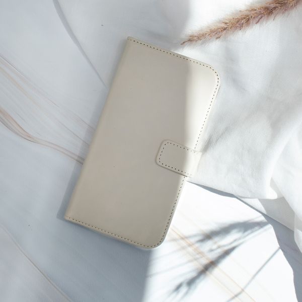 Echtleder Klapphülle für das Samsung Galaxy A42 - Hellgrau