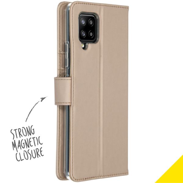 Wallet TPU Klapphülle für das Samsung Galaxy A42 - Gold