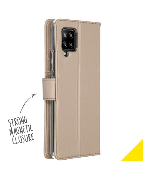 Wallet TPU Klapphülle für das Samsung Galaxy A42 - Gold