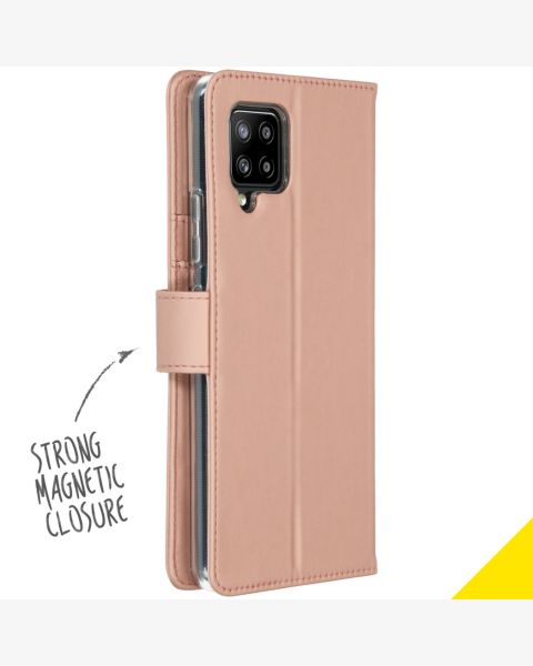 Accezz Wallet Softcase Bookcase Samsung Galaxy A42 - Rosé Goud / Roségold