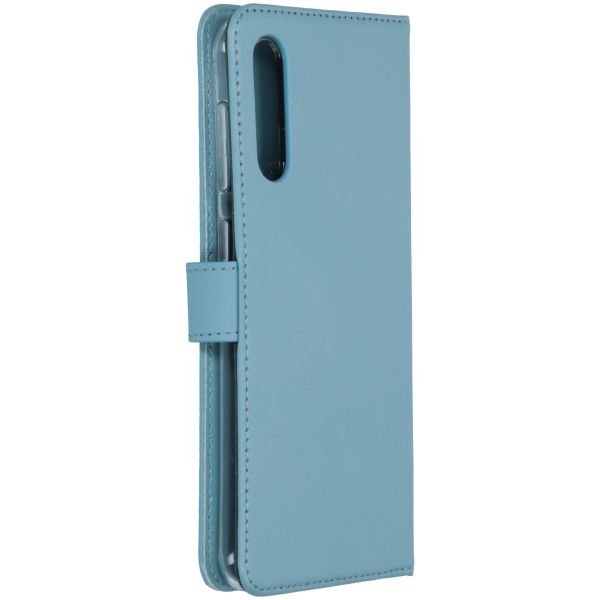Echtleder Klapphülle Hellblau für das Samsung Galaxy A50 / A30s