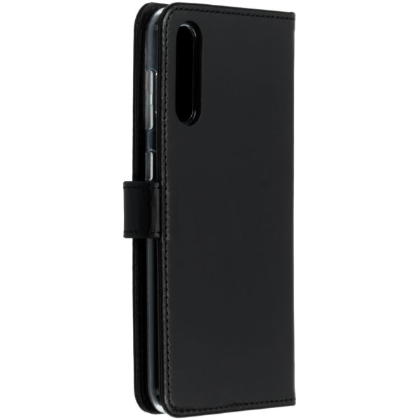 Echtleder Klapphülle Schwarz für das Samsung Galaxy A50 / A30s