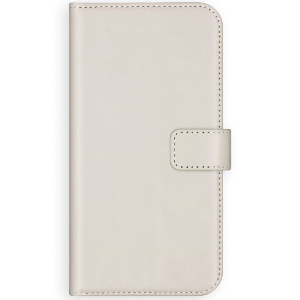 Selencia Echt Lederen Booktype Galaxy A50 / A30s - Lichtgrijs / Hellgrau    / Light Gray