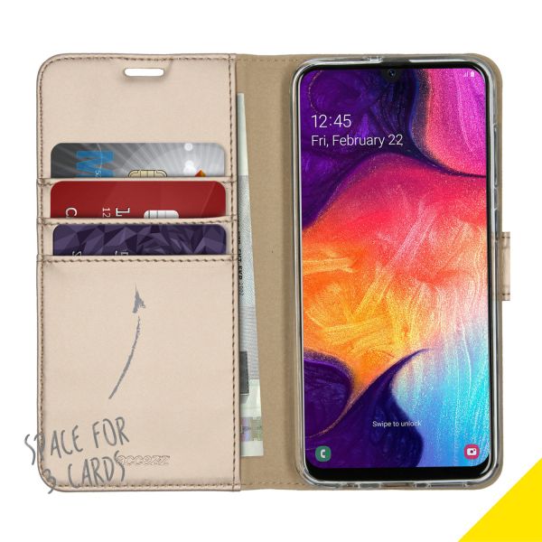 Wallet Softcase Booktype Samsung Galaxy A50 / A30s - Goud - Goud / Gold