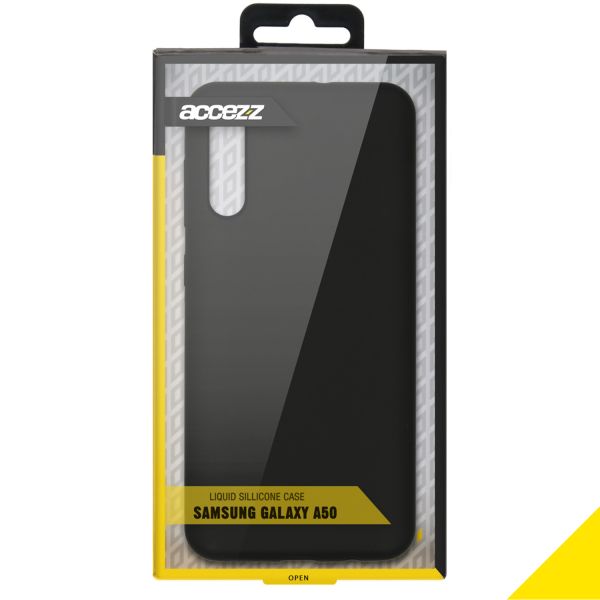 Liquid Silikoncase Schwarz für das Samsung Galaxy A50 / A30s